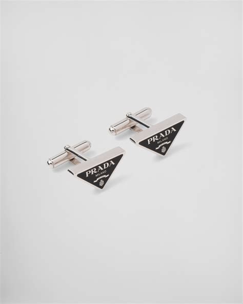 prada 925 silver|silver Prada cufflinks.